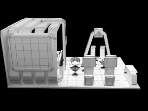 booth exhibition stand a239 3D Model