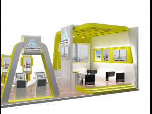 booth exhibition stand a239 3D Model