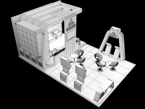 booth exhibition stand a239 3D Model