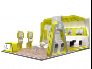 booth exhibition stand a239 3D Model