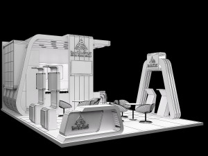 booth exhibition stand a239 3D मॉडल