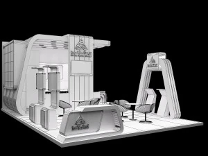 booth exhibition stand a239 3D Model