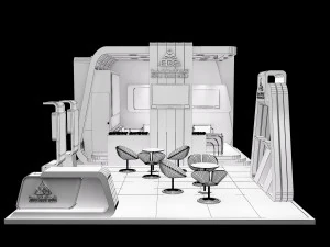 booth exhibition stand a239 3D Model
