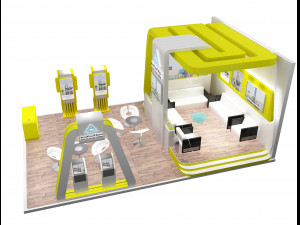 booth exhibition stand a239 3D मॉडल