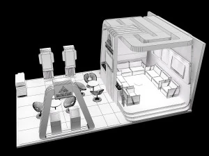 booth exhibition stand a239 3D Model