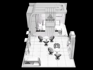 booth exhibition stand a239 3D Model
