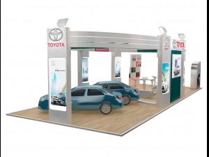 booth exhibition stand a225 3D Model