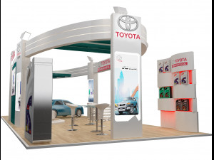 booth exhibition stand a225 Modello 3D