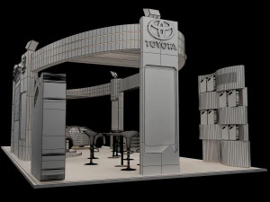 booth exhibition stand a225 3D Model