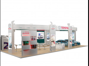 booth exhibition stand a225 Modello 3D