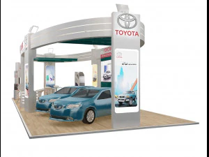 booth exhibition stand a225 3D Model