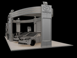 booth exhibition stand a225 Modello 3D