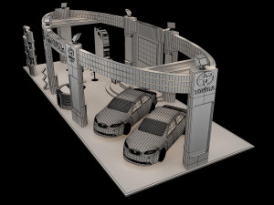 booth exhibition stand a225 Modello 3D