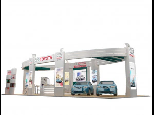 booth exhibition stand a225 3D Model