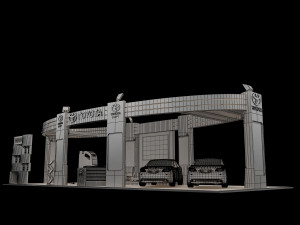 booth exhibition stand a225 Modello 3D