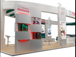 booth exhibition stand a225 3D Model