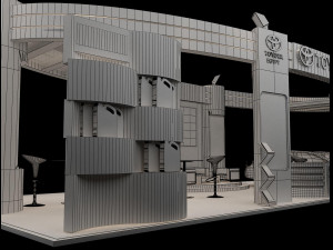 booth exhibition stand a225 Modello 3D
