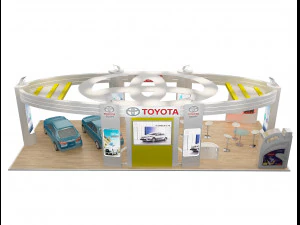 booth exhibition stand a225a 3D Model
