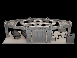 booth exhibition stand a225a 3D Model