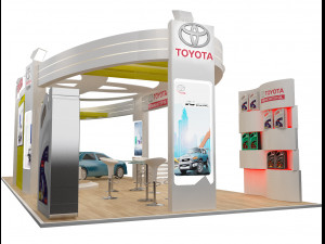 booth exhibition stand a225a Modelo 3D