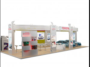 booth exhibition stand a225a 3D Model