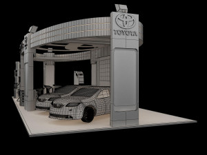 booth exhibition stand a225a Modelo 3D