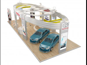booth exhibition stand a225a 3D Model