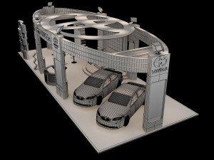 booth exhibition stand a225a Modelo 3D