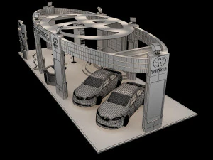 booth exhibition stand a225a 3D Model