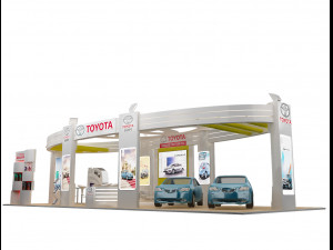 booth exhibition stand a225a Modelo 3D