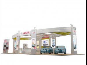 booth exhibition stand a225a 3D Model