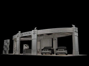 booth exhibition stand a225a 3D Model