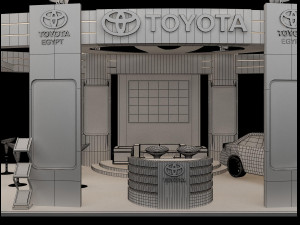 booth exhibition stand a225a Modelo 3D