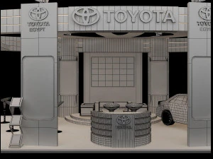 booth exhibition stand a225a 3D Model