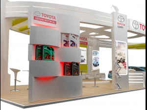 booth exhibition stand a225a 3D Model