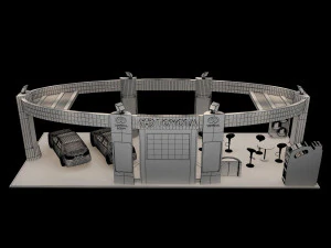 booth exhibition stand a225b 3D Model