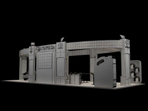 booth exhibition stand a225b 3D Model