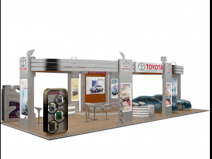 booth exhibition stand a225b Modello 3D