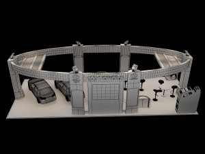 booth exhibition stand a225b Modello 3D