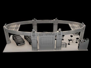 booth exhibition stand a225b 3D Model