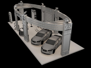 booth exhibition stand a225b Modello 3D