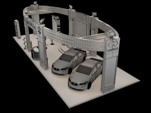 booth exhibition stand a225b 3D Model