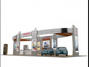 booth exhibition stand a225b Modello 3D