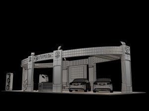 booth exhibition stand a225b Modello 3D