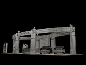 booth exhibition stand a225b 3D Model