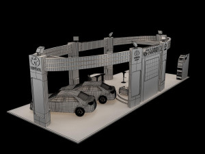 booth exhibition stand a225b Modello 3D