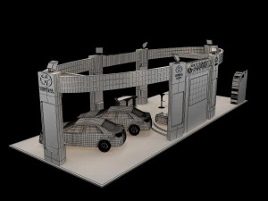 booth exhibition stand a225b 3D Model