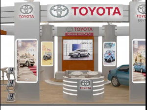 booth exhibition stand a225b 3D Model