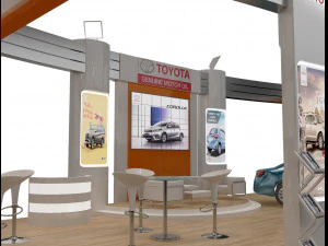 booth exhibition stand a225b 3D Model