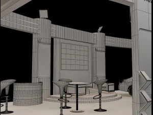 booth exhibition stand a225b 3D Model
